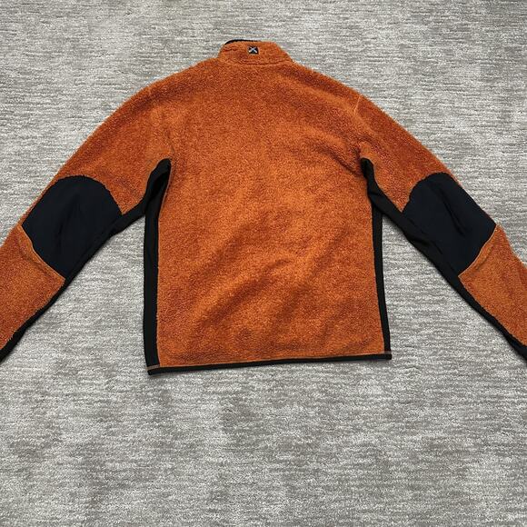 Montura Jacket Mens XL Orange Fleece Full Zip Stand Collar Hiking Outdoor - Picture 6 of 16